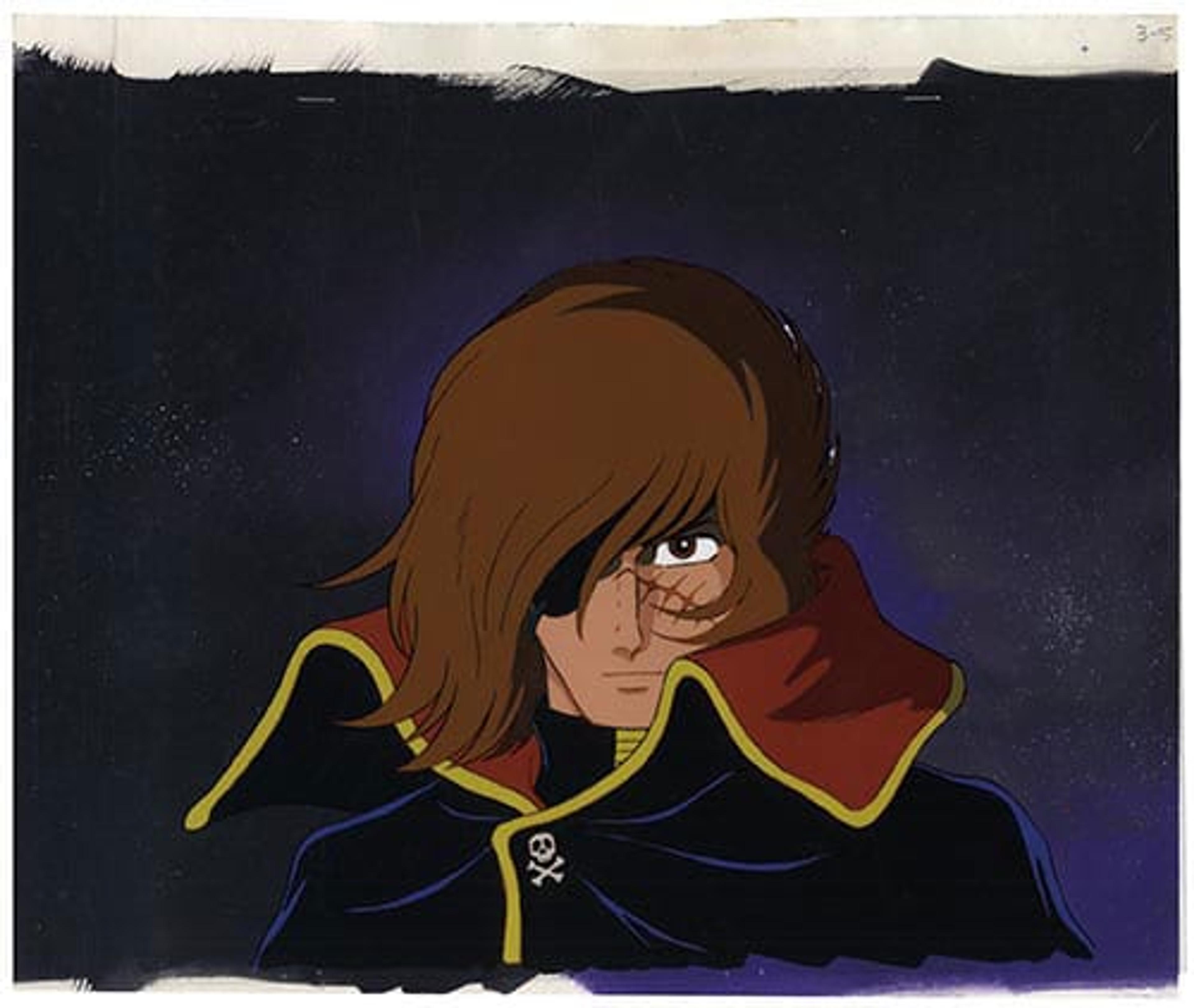Captain Harlock Albator 84 Exhibit cel.