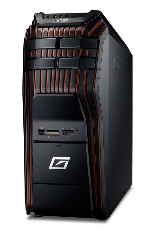 Acer Predator 920 Intel® Core™ i7 i7-3770K 12 GB DDR3-SDRAM 1 TB NVIDIA® GeForce® GTX 670 Windows 7 Home Premium PC Black, Orange