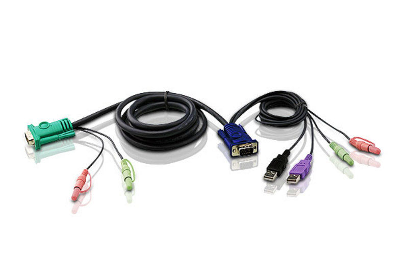 ATEN USB KVM cable Black 3 m