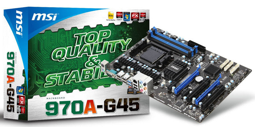 MSI 970A-G45 Socket AM3+ ATX