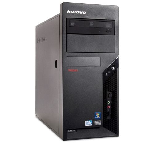 Lenovo ThinkCentre M58 Intel® Core™2 Duo E6600 4 GB DDR3-SDRAM 250 GB Windows 7 Home Premium Tower PC Black