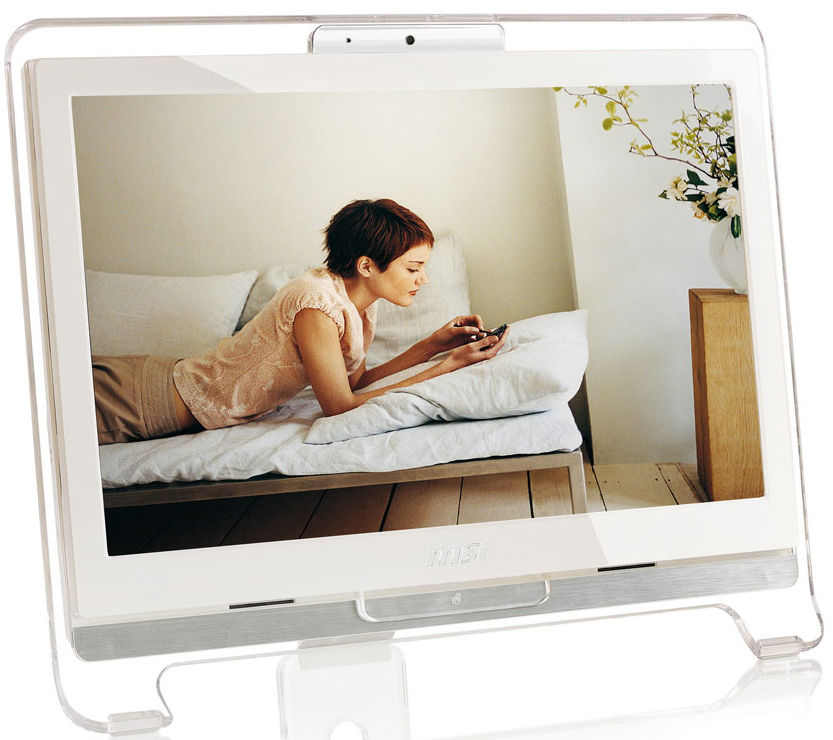 MSI AE1920 Intel Atom® D525 47 cm (18.5") 1366 x 768 pixels Touchscreen 2 GB DDR3-SDRAM HDD Windows 7 Home Premium Wi-Fi 4 (802.11n) White