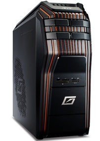 Acer Predator 920-002 Intel® Core™ i7 i7-3770 6 GB DDR3-SDRAM 2 TB NVIDIA GeForse GTX 660 Windows 7 Home Premium Desktop PC Black, Orange