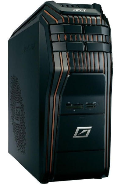 Acer Predator 920-014 Intel® Core™ i7 i7-3770K 10 GB DDR3-SDRAM 2.12 TB NVIDIA® GeForce® GTX 680 Windows 8 Desktop PC Black, Orange