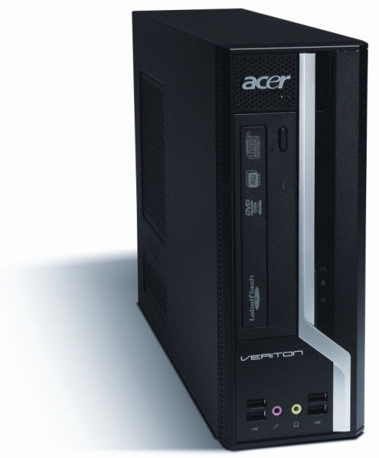 Acer Veriton X 2611G Intel® Core™ i3 i3-3220 4 GB DDR3-SDRAM 500 GB HDD Windows 7 Professional SFF PC Black