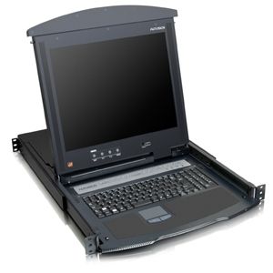 ATEN KL1116M LCD Console KVM switch Rack mounting Black