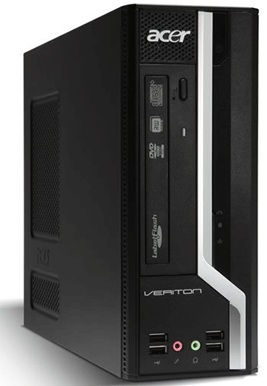 Acer Veriton X 275 Intel® Pentium® E5700 4 GB DDR3-SDRAM 500 GB Windows 7 Professional Desktop PC Black