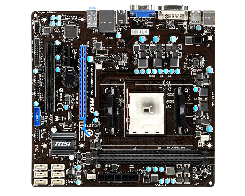 MSI FM2-A85XMA-P33 motherboard AMD A85X Socket FM2 micro ATX