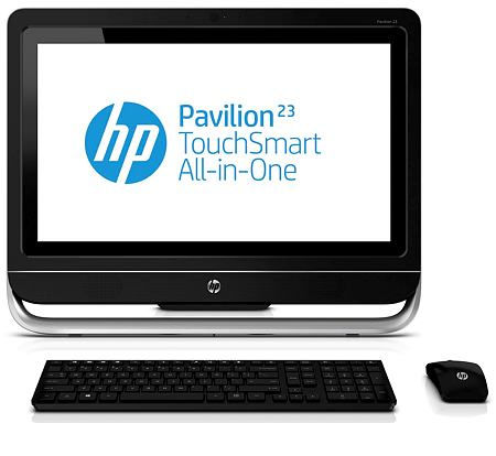 HP Pavilion TouchSmart 23-f210ed Intel® Core™ i5 i5-3330S 58.4 cm (23") 1920 x 1080 pixels Touchscreen All-in-One PC 4 GB DDR3-SDRAM 1 TB HDD NVIDIA® GeForce® GT 710A Windows 8 Wi-Fi 4 (802.11n) Black, Silver
