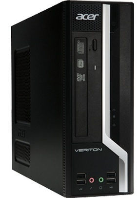 Acer Veriton X 2611G Intel Pentium G G2020 4 GB DDR3-SDRAM 500 GB HDD Windows 7 Professional Desktop PC Black
