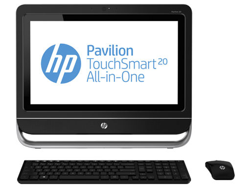 HP Pavilion TouchSmart 20-f214d AMD E E1-2500 50.8 cm (20") 1600 x 900 pixels Touchscreen All-in-One PC 2 GB DDR3-SDRAM 500 GB HDD Windows 8 Black, Silver