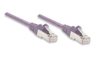 Intellinet Cat5e, 0.45m networking cable Purple U/UTP (UTP)