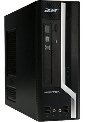Acer Veriton X 2611G Intel® Core™ i3 i3-3240 4 GB DDR3-SDRAM 500 GB HDD Windows 7 Professional PC Black
