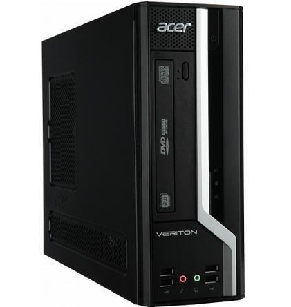 Acer Veriton X 2611G Intel® Celeron® G G1610 2 GB DDR3-SDRAM 500 GB HDD Windows 7 Professional PC Black