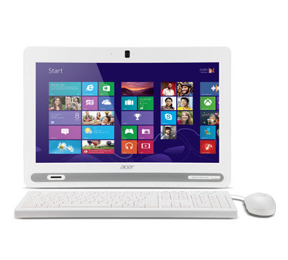 Acer Aspire C602 Intel® Celeron® 1017U 49.5 cm (19.5") 1600 x 900 pixels All-in-One PC 4 GB DDR3-SDRAM 500 GB HDD Windows 8 Wi-Fi 4 (802.11n) White