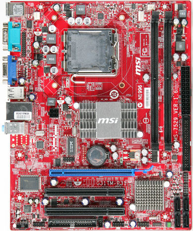 MSI G31TM-P21 LGA 775 (Socket T) micro ATX