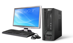 Acer Veriton X270 Intel® Pentium® Dual-Core 2 GB DDR2-SDRAM 320 GB NVIDIA® GeForce® 7100 Windows Vista Business Desktop PC Black