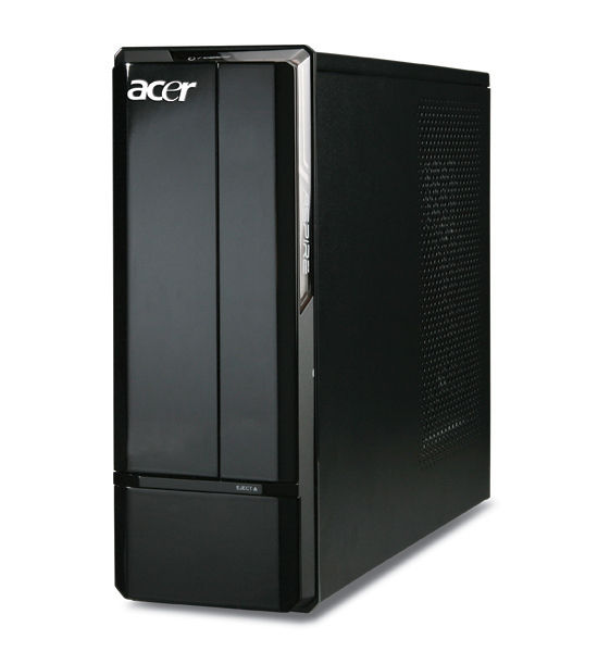 Acer Aspire X3810 Intel® Pentium® E5400 4 GB DDR3-SDRAM 500 GB AMD Radeon HD 5450 Windows 7 Home Premium Small Desktop PC Black