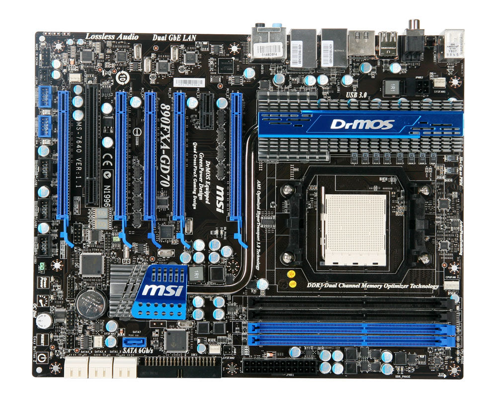 MSI 890FXA-GD70 AMD 890FX Socket AM3 ATX