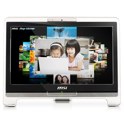 MSI AE1900-10SUS Intel Atom® 330 47 cm (18.5") 1366 x 768 pixels Touchscreen 2 GB DDR2-SDRAM 250 GB GMA 950 Windows Vista Home Basic Black