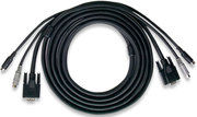 Intellinet 205016 KVM cable Black 3 m