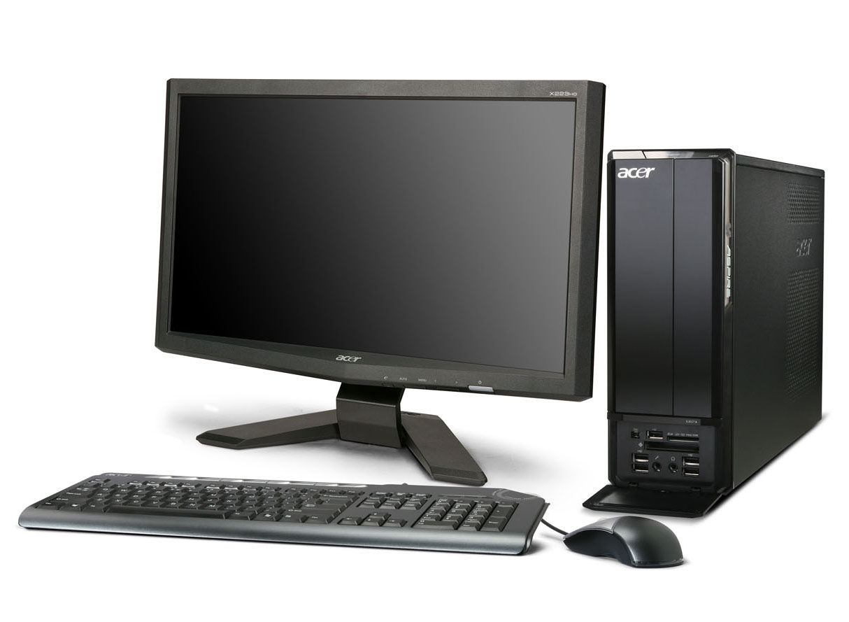 Acer Aspire X3810-B1041 Intel® Pentium® E5400 4 GB DDR3-SDRAM 500 GB Intel X4500 Windows 7 Home Premium Desktop PC Black