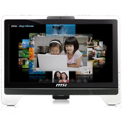 MSI AE2010-234US All-in-One PC/workstation 50.8 cm (20") 1600 x 900 pixels 4 GB DDR2-SDRAM 320 GB AMD Radeon HD 3200 Windows 7 Home Premium Black