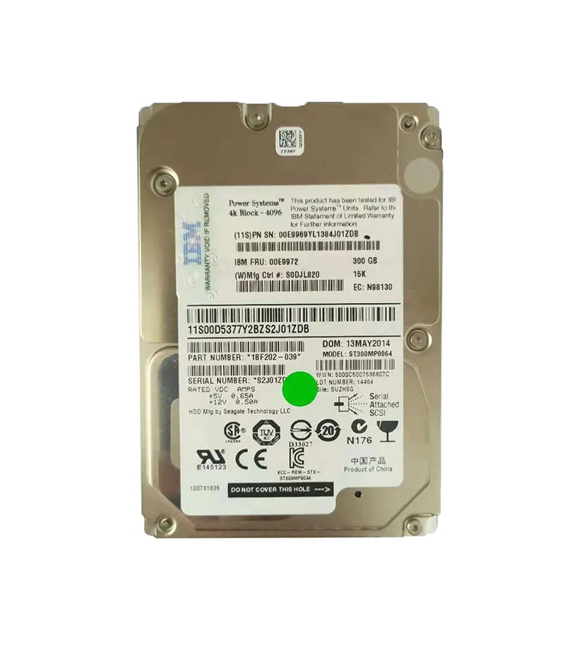 00E9972 - IBM 300GB 15000RPM SAS 6Gb/s 2.5-inch Hard Drive