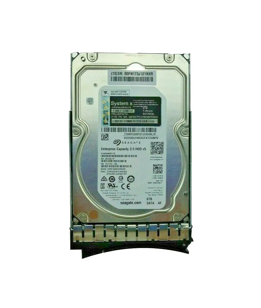 00FN173 - Lenovo 6TB 7200RPM SATA 6Gb/s 3.5-in Hard Drive