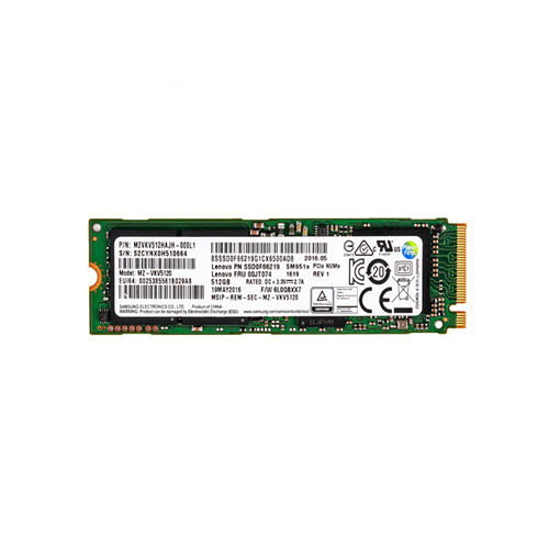 00JT074 - Lenovo 512GB M.2 2280 MLC PCIe NVMe Solid State Drive