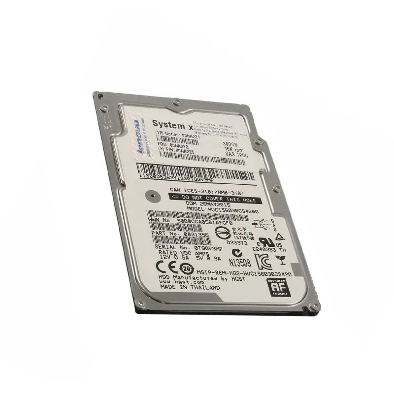 IBM 00NA225 300GB 15K SAS 2.5in Enterprise HDD