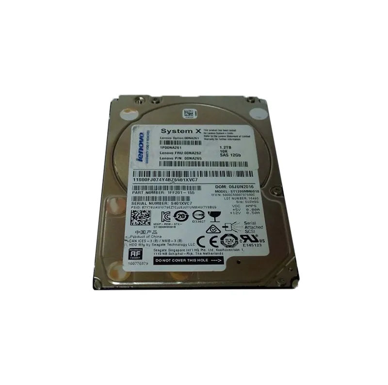 00NA265 - IBM 1.2TB 10000RPM SAS 12Gb/s 2.5-in Hard Drive