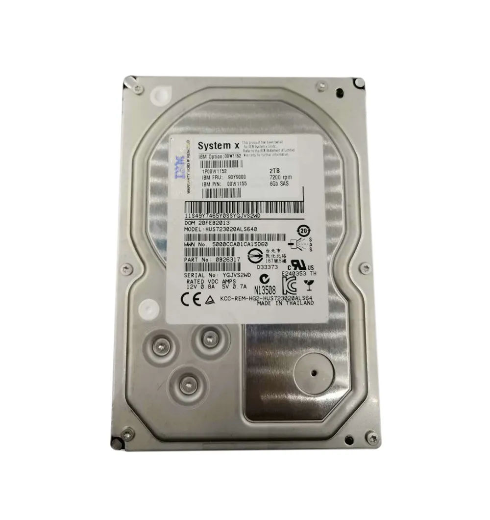 00W1152 - IBM 2TB 7200RPM SAS 6Gb/s 3.5-in Hard Drive