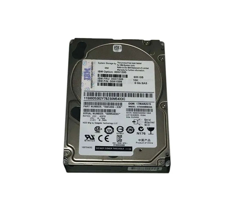 00W1599 - IBM 600GB 10000RPM SAS 6Gb/s 2.5-in HDD with Tray