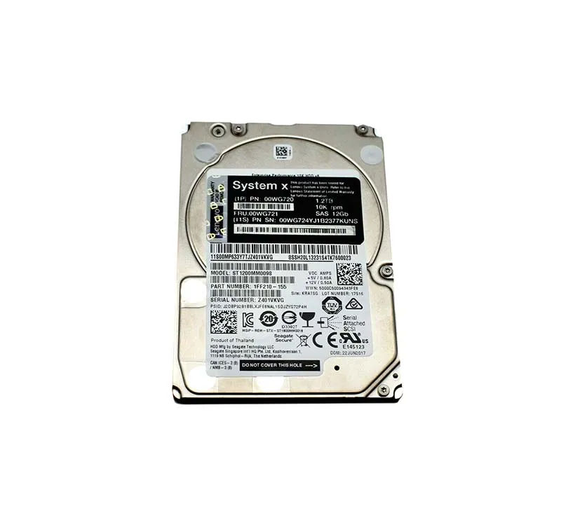 00WG720 - Lenovo 1.2TB SAS 10000RPM 2.5-Inch Hard Drive