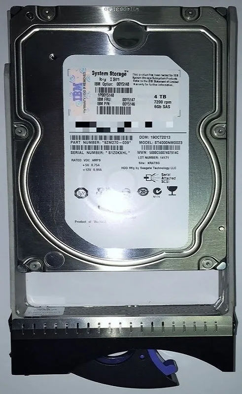 IBM 00Y5144 4TB SAS 7.2K 3.5" LFF HDD (Nearline)