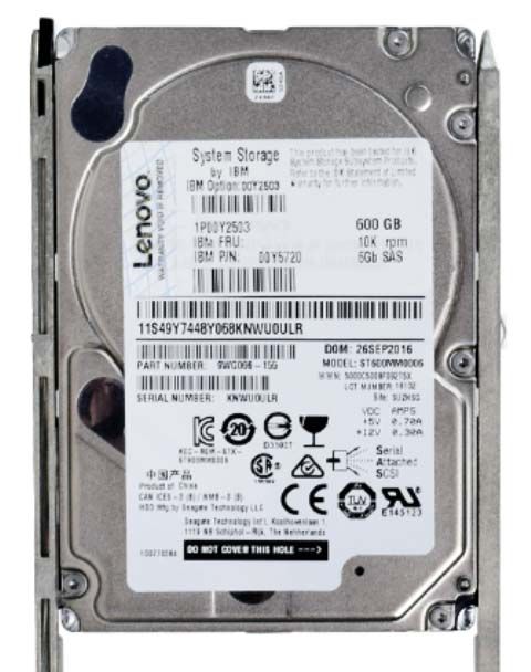 00Y5720 - IBM 600GB 10000RPM SAS 6Gb/s 64MB Cache 2.5-Inch Hard Drive