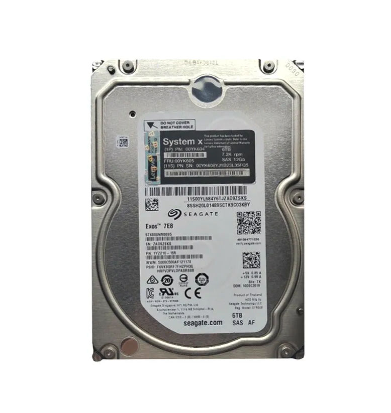 00YK604 - IBM 6TB 7200RPM SAS 12Gb/s Hot-Swappable 3.5-Inch Hard Drive