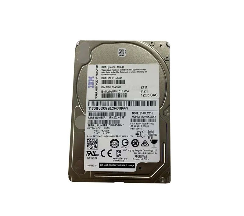 01AC599 - IBM 2TB 7200RPM SAS 12Gb/s 2.5-in Hard Drive