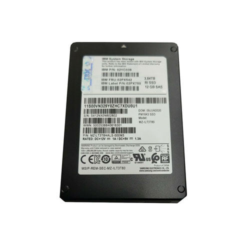 02PX542 - IBM 3.84TB 2.5 inch 12Gb/s SAS Solid State Drive
