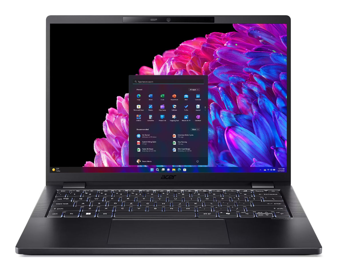 Acer TravelMate P6 TMP614-73T-78TG Intel Core Ultra 7 165H Laptop 35.6 cm (14") Touchscreen WUXGA 32 GB LPDDR5x-SDRAM 1 TB SSD Wi-Fi 7 (802.11be) Windows 11 Pro Black