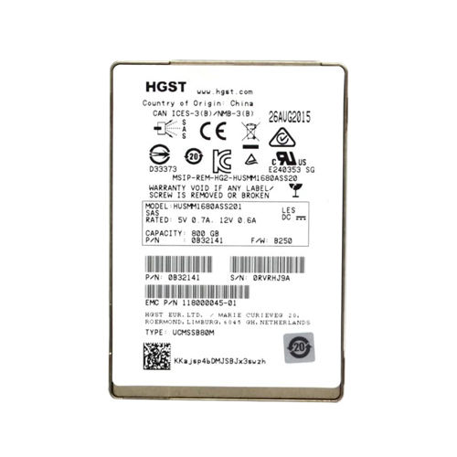 0B32141 - Hitachi 800GB 2.5 inch MLC 12Gb/s SAS Solid State Drive