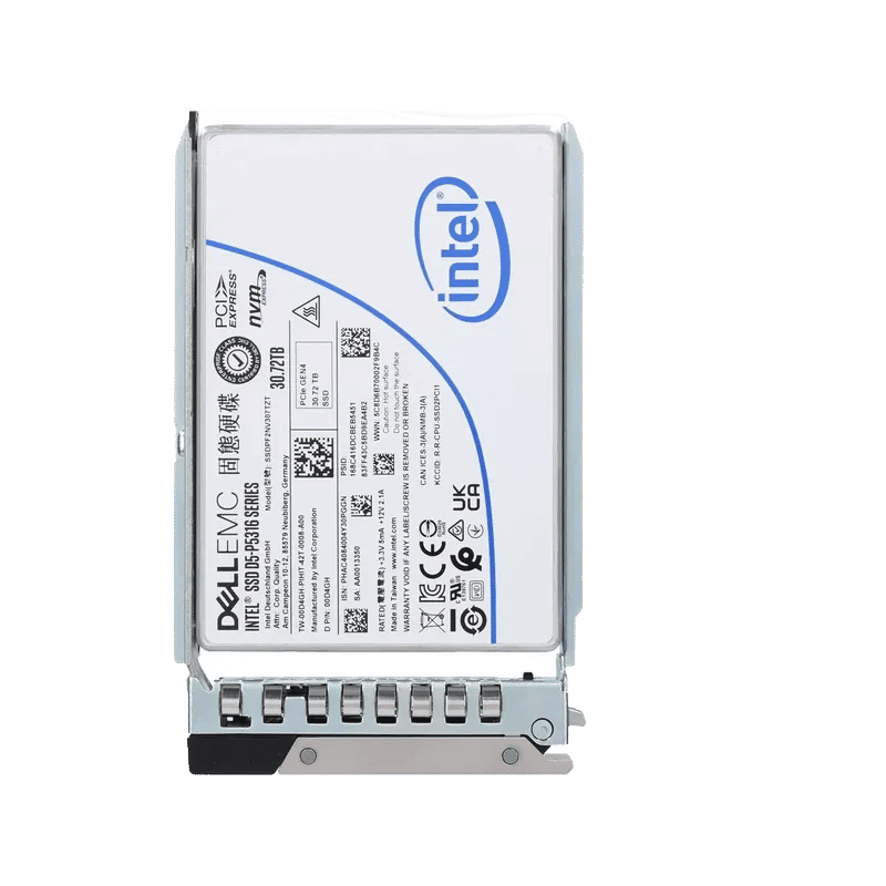 0D4GH - Dell 30.72TB PCI Express NVMe Quad-Level Cell U.2 2.5" SSD