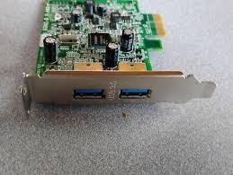 Dell 0FWGJ8 2-Ports USB 3.0 PCI Express x1 Low Profile Controller Card
