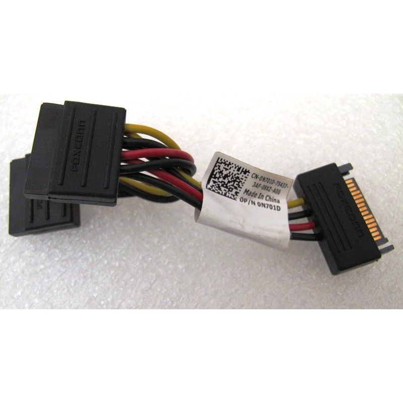 Dell 0N701D 3.75-inch SATA 15-Pin Connector X to SATA Power Splitter Cable for OptiPlex