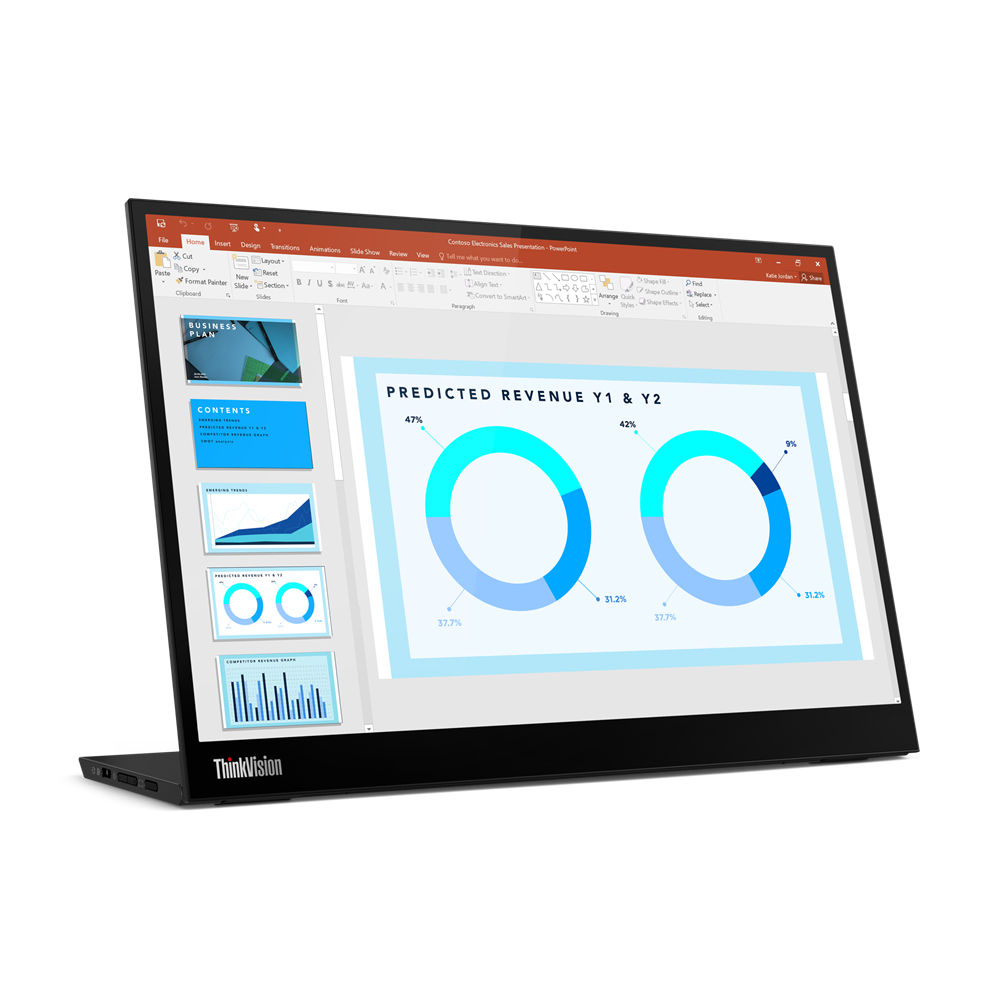 Lenovo ThinkVision M14d computer monitor 35.6 cm (14") 2240 x 1400 pixels 2.2K LED Black