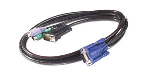 APC 1.8m KVM PS/2 Cable KVM cable Black