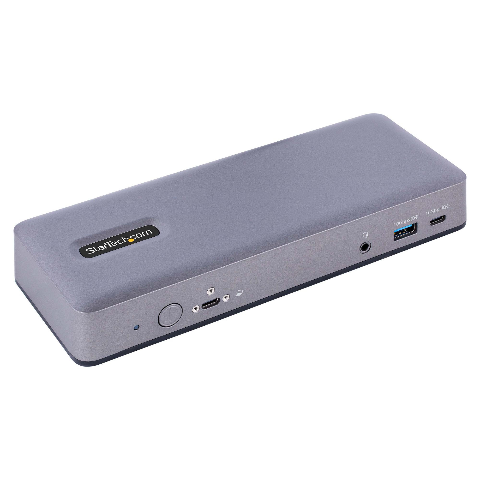 StarTech.com USB-C Docking Station, Multi Monitor HDMI/DP/USB-C Video Output, USB-C Dock, Triple Monitor 4K30/Dual 4K60 - 7-Port USB Hub, 60W Power Delivery, GbE, 3.5mm Audio - Works With Chromebook certified