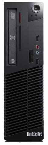 Lenovo ThinkCentre M70e Intel® Pentium® E5800 2 GB DDR3-SDRAM 500 GB Intel® GMA X4500 Windows 7 Professional SFF PC Black