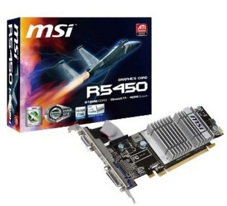 MSI V212-042R graphics card AMD Radeon HD5450 0.5 GB GDDR3